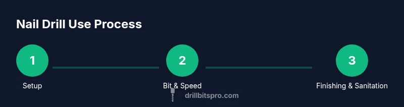 Process flow for nail drill use