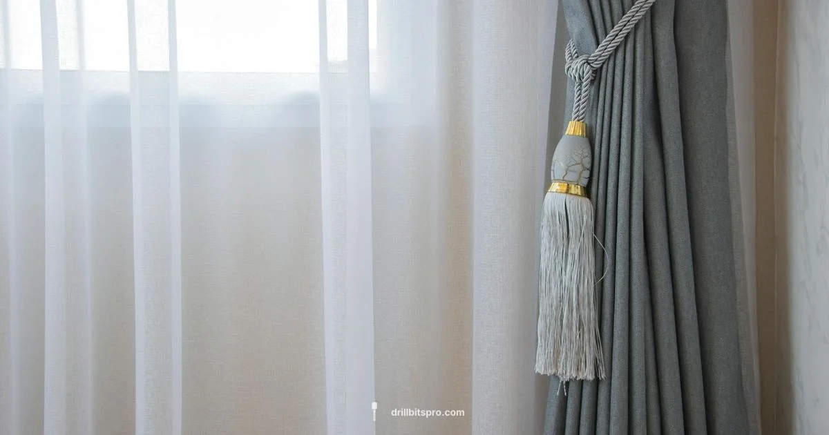 No-Drill Curtain Rod Guide No-Drill Curtain Rod Guide - Drill Bits Pro