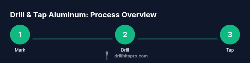 Process diagram for drilling and tapping aluminum