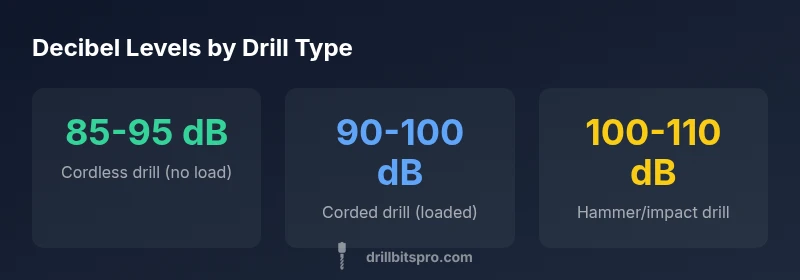 Decibel ranges by drill type