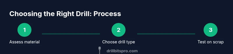 Process diagram for choosing the right drill