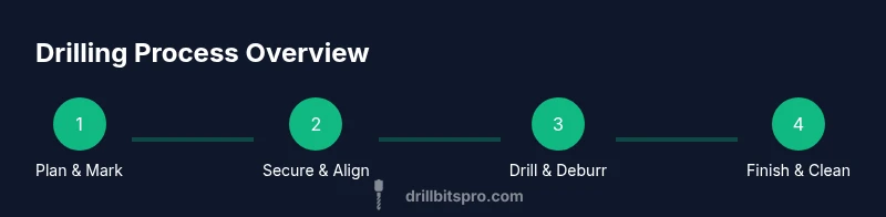 Process diagram of drilling steps