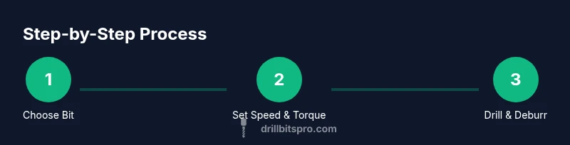 Process diagram for using drill bits with an impact driver