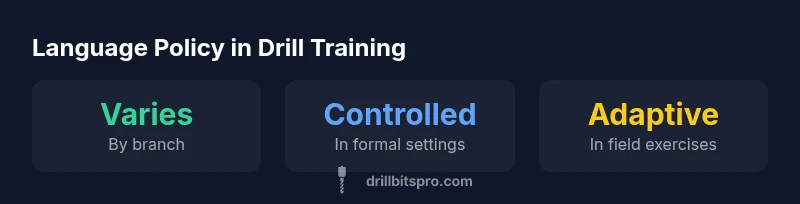 Key statistics on drill language policies