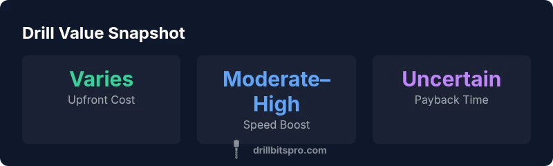 Infographic showing drill value in SkyBlock