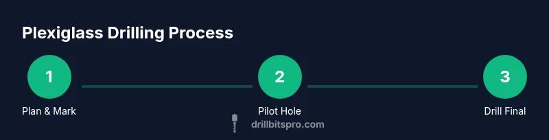 Process diagram for drilling plexiglass