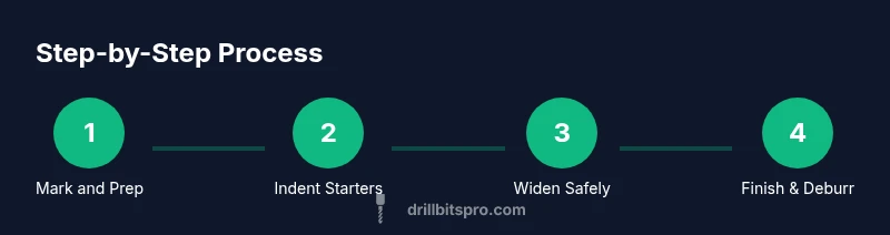 Process diagram of drilling without a drill